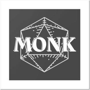 Monk Class DnD D20 Symbol Posters and Art